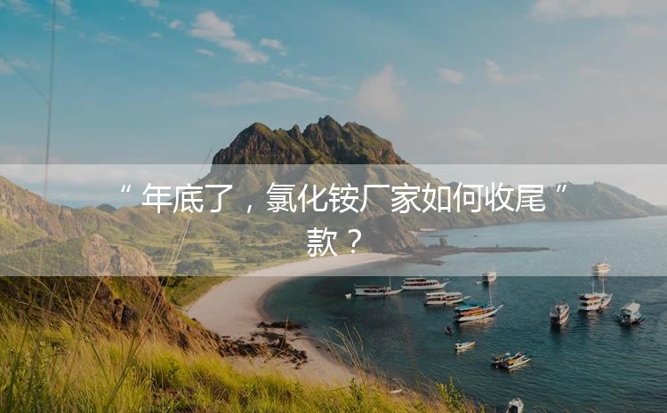 年底了，氯化銨廠家如何收尾款？
